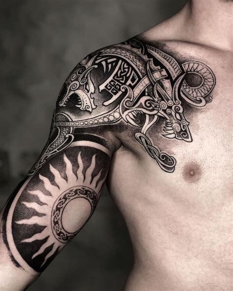 Huge Jormungandr. Viking tattoos, Sleeve tattoos, Best