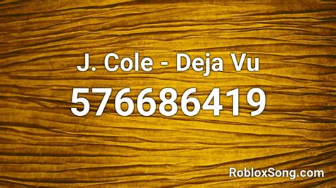 J Cole Roblox ID