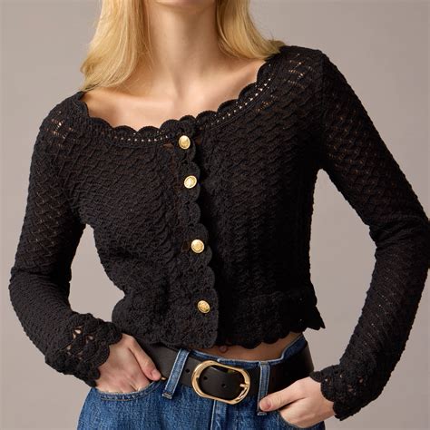 J Crew Crochet Cardigan