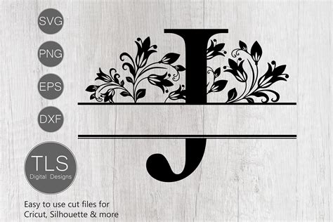 Unwrap the Charm of J Split Monogram SVG Free: Personalize with Style!