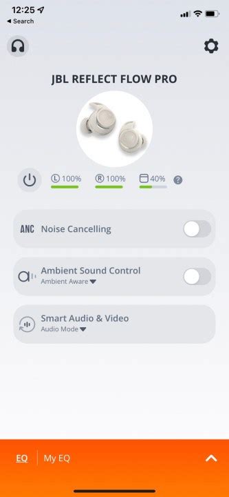 JBL Reflect Flow Pro controls and digital assistant