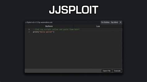 JJSploit Crashes and button are clicked and when scripts are 