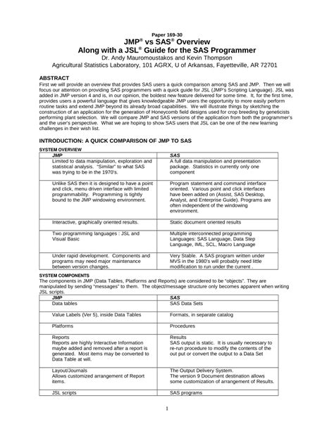 JMP vs. SAS Base: The Fundamental Workflow Difference
