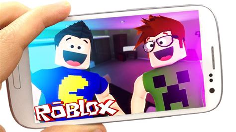 JOGANDO ROBLOX NO CELULAR! - Roblox - YouTube