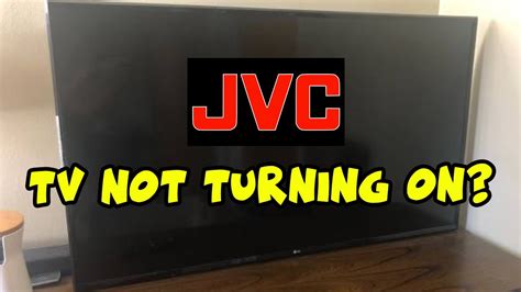JVC TV black screen