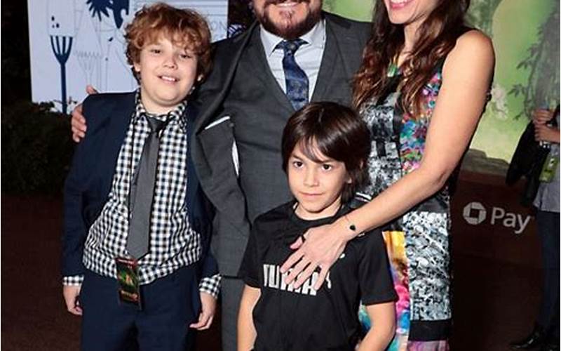 Jack Black With His Wife And Kids