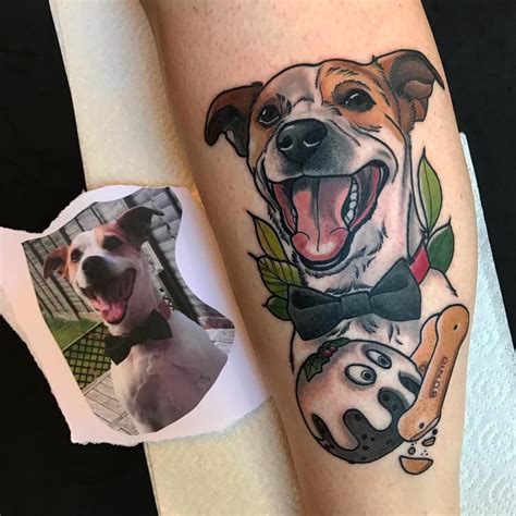 Love this simple Jack Russell tattoo. Face tattoos