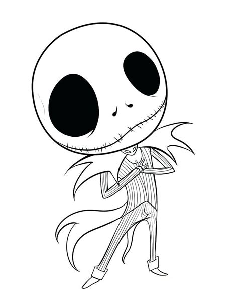 Jack Skellington Coloring Page at Free printable