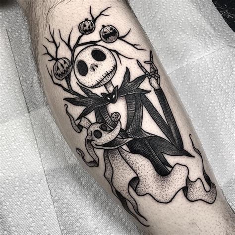 Jack Skellington diseño en vector Full black Instagram