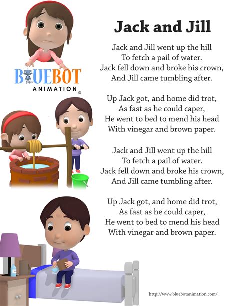 Jack And Jill Nursery Rhyme Printable