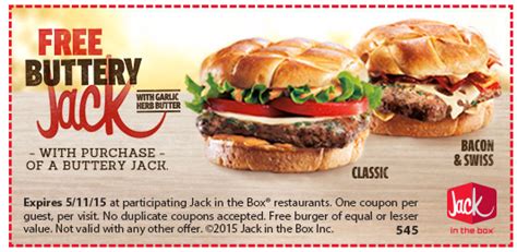 Jack In The Box Coupons 2024 Printable