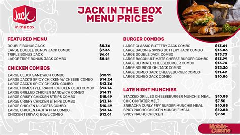 Indulge in Drool-Worthy Delights: Discover the Tempting Jack In The Box Menu Now!