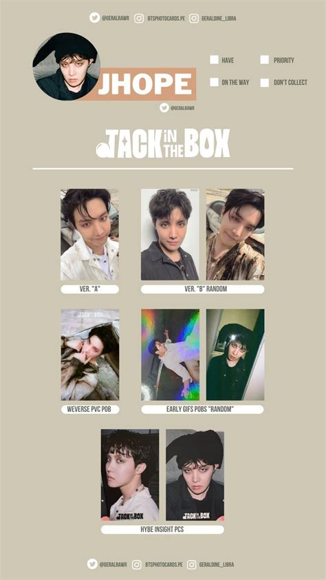 Jack In The Box Photocard Template