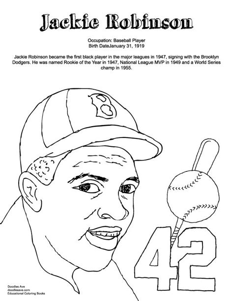 Jackie Robinson Printable