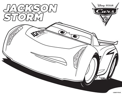 Jackson Storm Coloring Pages