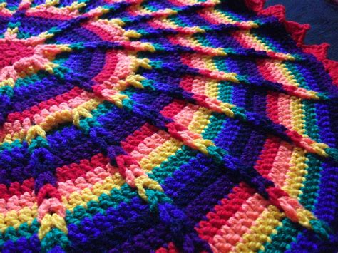 Jacob's Ladder Crochet Blanket Pattern Free