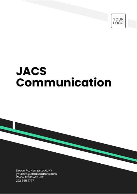 Jacs Communication Template
