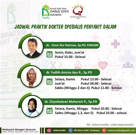 Jadwal Praktek Dokter Kandungan Rsi Ahmad Yani