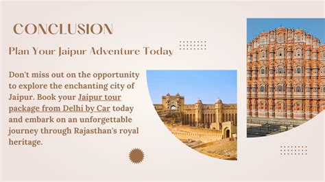 Jaipur Tour Conclusion