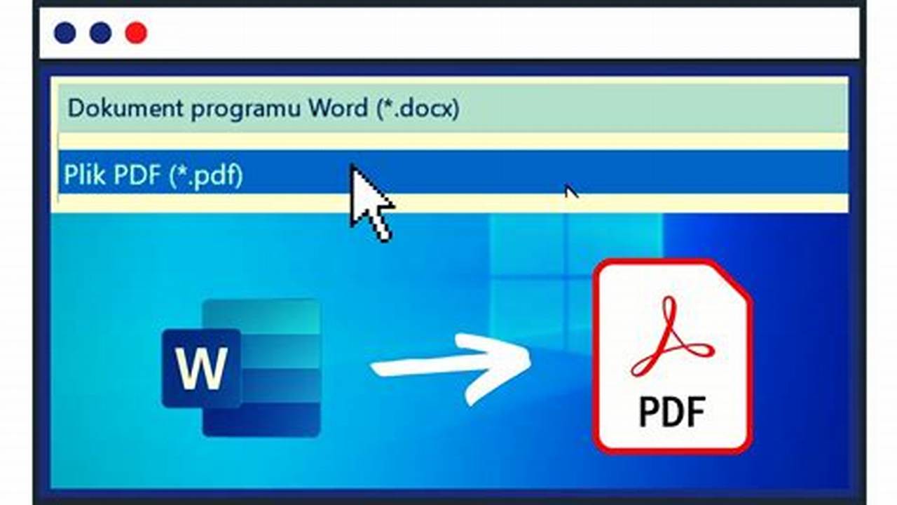 Jak Zmienić Dokument Word W Pdf Stary Windows