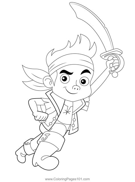 Jake And Neverland Coloring Pages