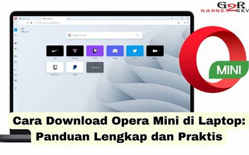Jalankan Aplikasi Dan Membersihkan Opera Mini