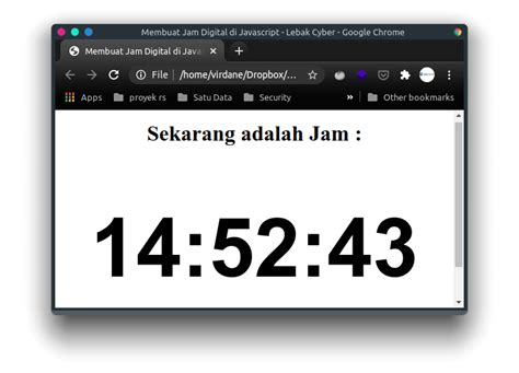 Jam Digital JavaScript: Buat & Tampilkan Waktu Nyata