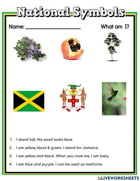 Jamaica Worksheets Printable