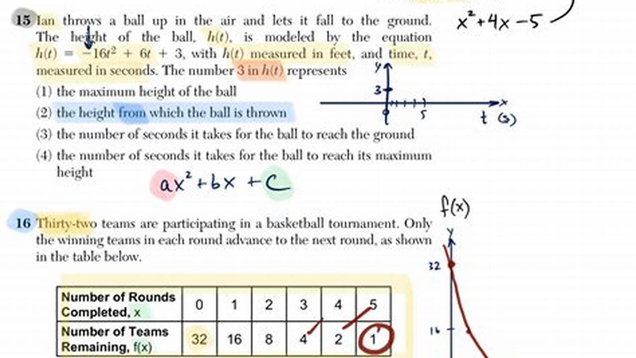 Jan 2025 Algebra 1 Regents