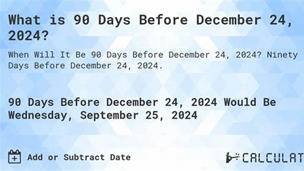 January 1 2024 Plus 90 Days