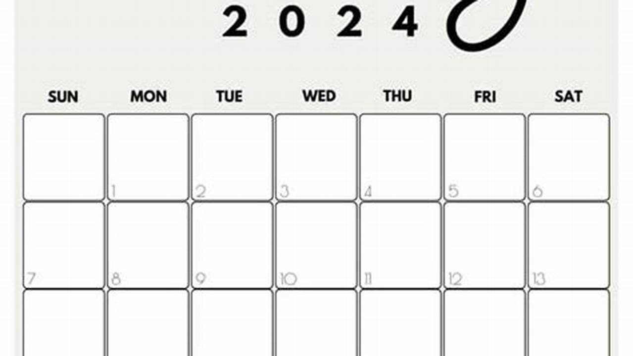 January 2024 Calendar Cute Printable Pdf 2024