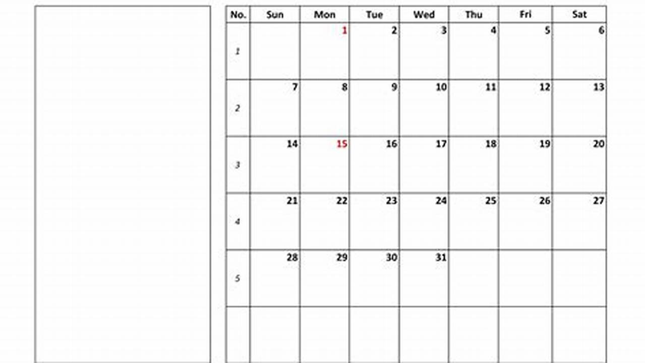 January 2024 Calendar With Notes