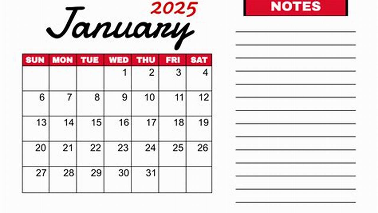 January 2025 Calendar Template Pdf Download Google