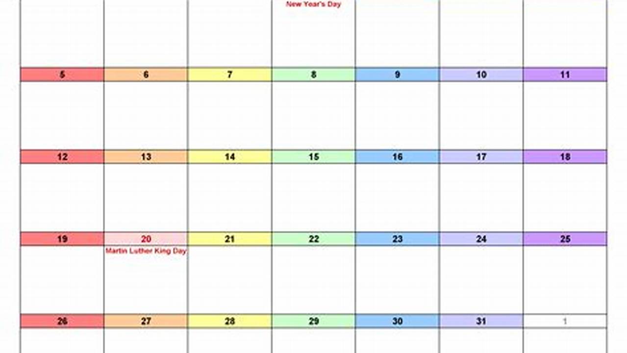 January 2025 Month Calendar Google