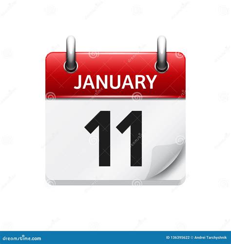 January 11th Calendar