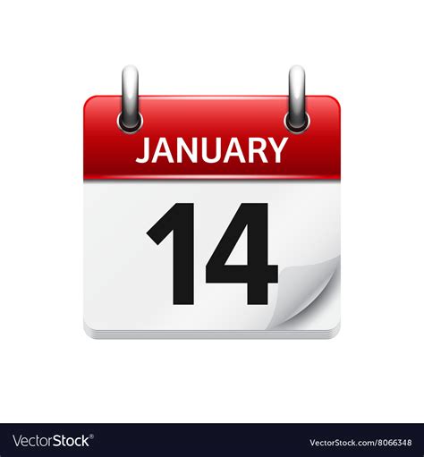 January 14th Calendar