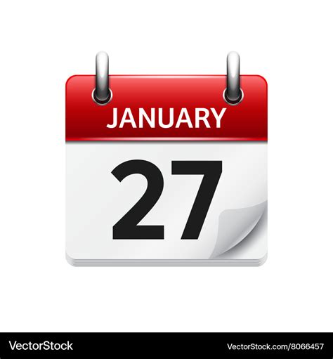 January 27th Calendar