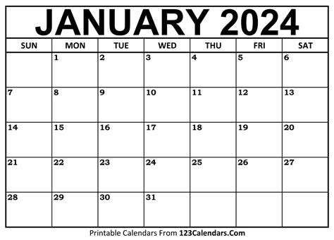 January 8 Calendar