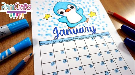 January Calendar Decorations