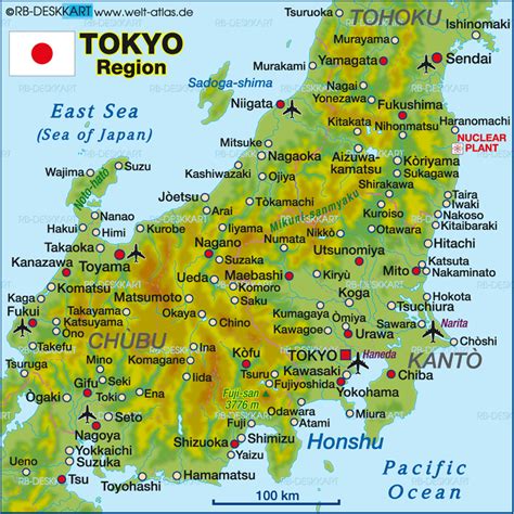 Japan Map Of Tokyo