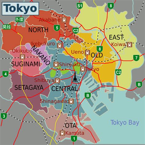 Japan Map Of Tokyo