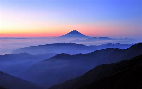 Japan Mountains Sunset