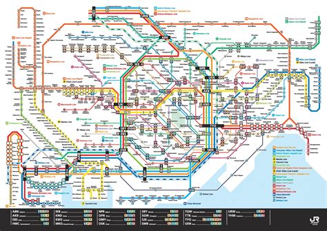 Tokyo Train Map