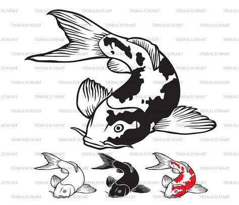 Download Japanese Carp Koi Graphic Files DXF Files