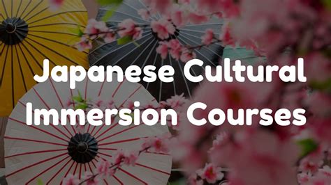Japanese Cultural Immersion
