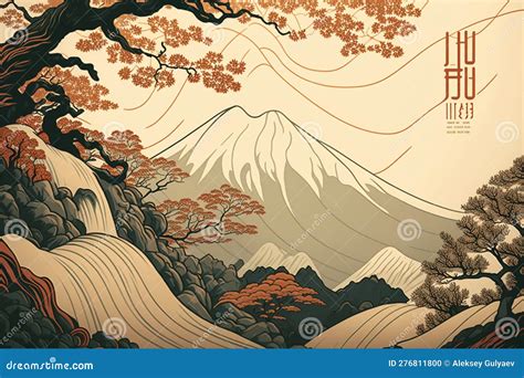 アルプスの風景を描いた静謐なイラストレーション