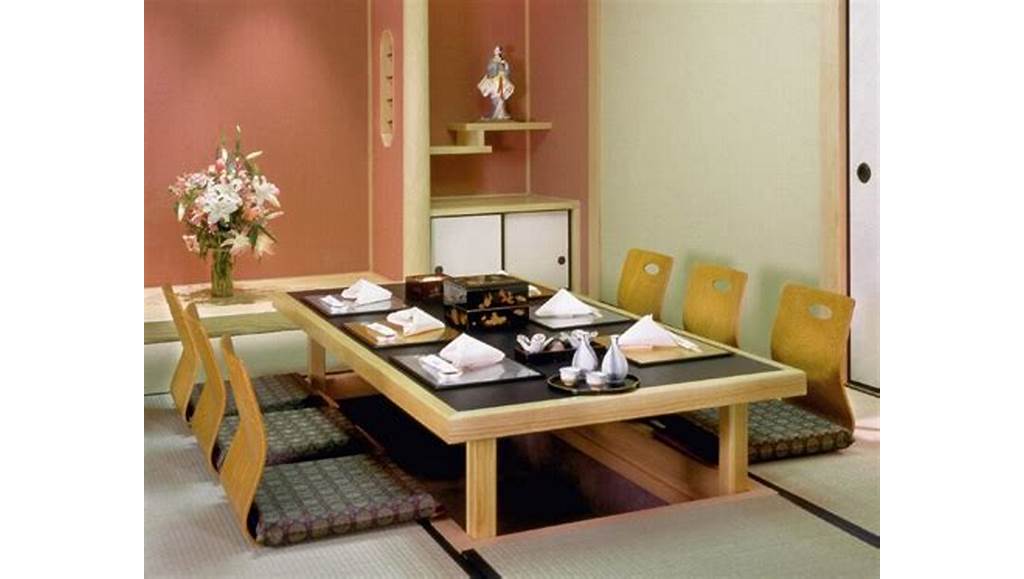 Japanese dining seating arrangement