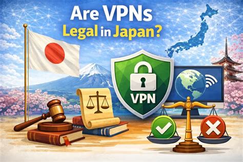 日本のインターネット法とセキュリティをイメージした画面