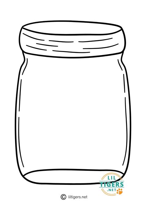 Jar Coloring Page