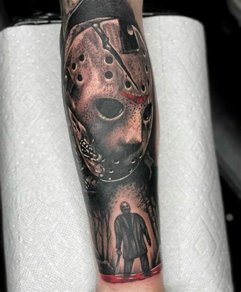 Jason Voorhees Tattoo by Dave at Madhouse Tattoo Stanstead
